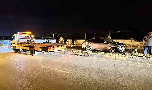 Hatay'da kontrolden çıkan araç takla attı: 1'i ağır 2 yaralı