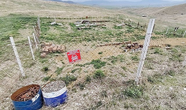 Hocalı'da çok sayıda mühimmat ve patlayıcı madde bulundu