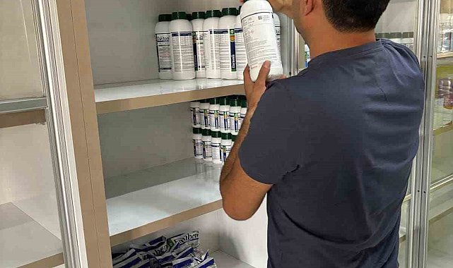 Hüyük'te bitki koruma ürünü bayileri denetlendi