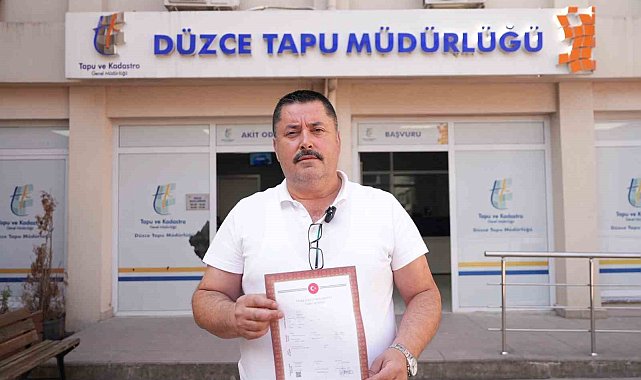İlk tapu teslim edildi