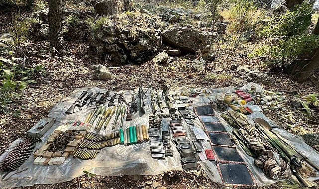 Irak'ın kuzeyinde 4 PKK'lı terörist etkisiz hale getirildi, kullandıkları sığınakta çok sayıda mühimmat ele geçirildi