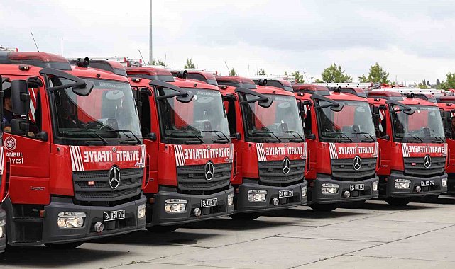 İstanbul İtfaiyesi yeni araçlarını tanıttı: 134 araç hizmete başladı