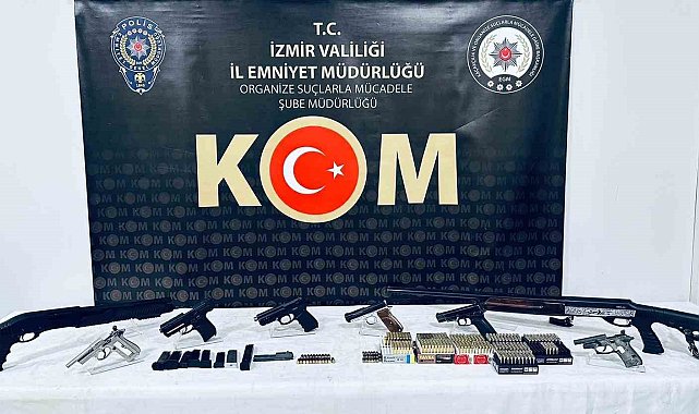 İzmir'deki yasa dışı silah ticareti operasyonunda 1 tutuklama
