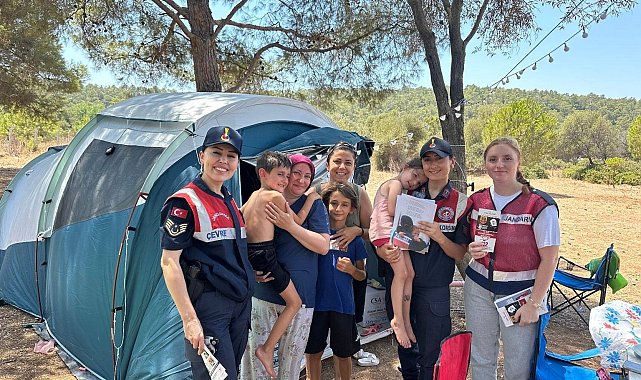 Jandarma orman yangınlarına karşı vatandaşları bilgilendirdi