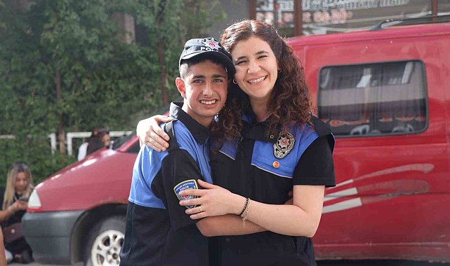 Kadir'in polis üniforma hayali gerçek oldu