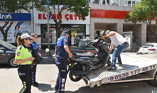 Kaldırımlardaki motosiklet işgallerine sıkı denetim