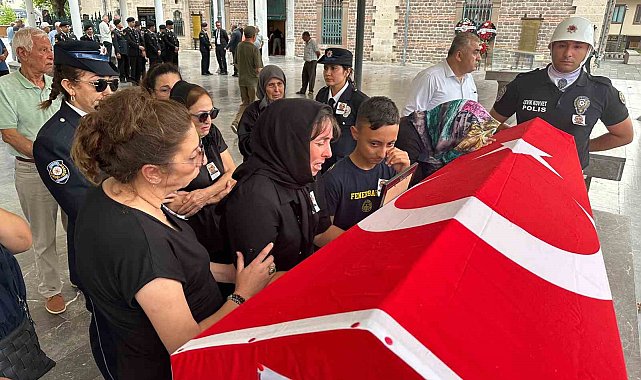 Kalp krizi geçiren polis Kızıltaş gözyaşları arasında uğurlandı