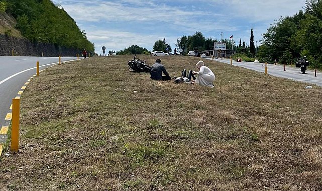 Karadeniz Ereğli'de motosiklet kazası: 2 yaralı