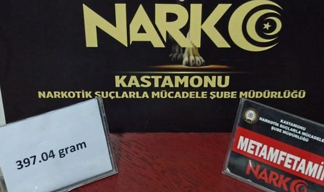 Kastamonu'da 397 gram metamfetamin ele geçirildi: 2 tutuklama