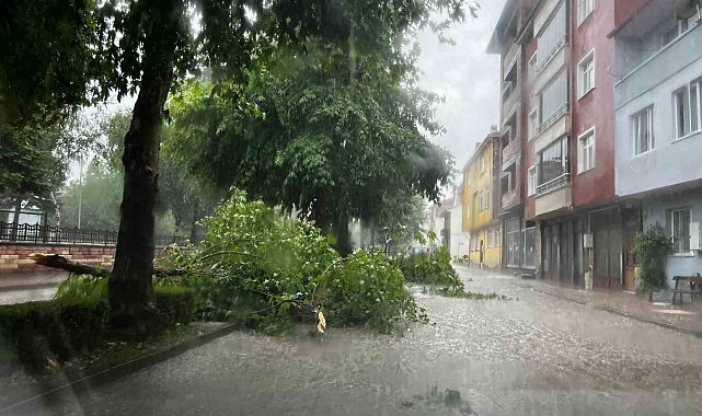 Kastamonu'da kuvvetli sağanak hayatı olumsuz etkiledi