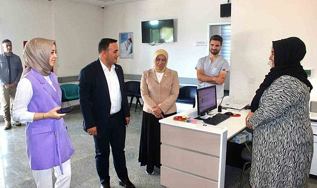 Kaymakam Melikoğlu ilçe hastanesini denetledi