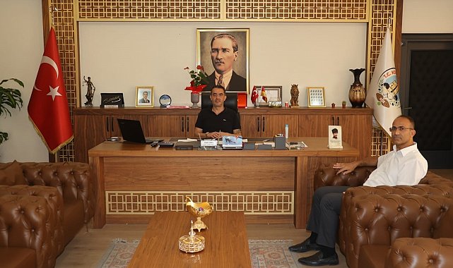 Kaymakam Tepeli'den Başkan Arıcı'ya veda ziyateti