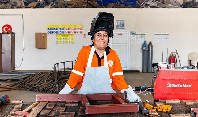 Kaynakçı &#039;Sevgi usta&#039; hikayesiyle kadınlara örnek oluyor