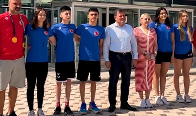 Kayserili yüzücüler Viyana'ya uğurlandı