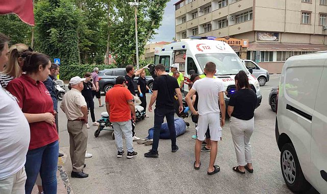 Keşan'da hafif ticari aracın çarptığı yaya yaralandı