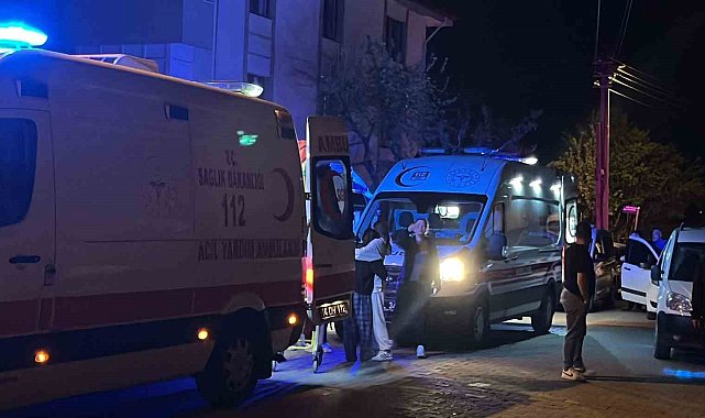Kızını korumak için damadının savurduğu bıçağın önüne geçmiş