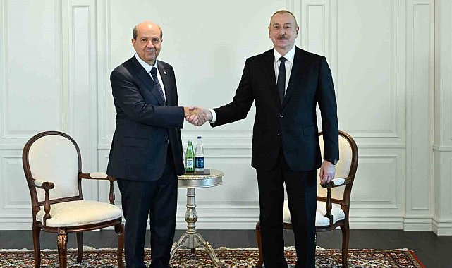 KKTC Cumhurbaşkanı Tatar, Azerbaycan Cumhurbaşkanı Aliyev ile görüştü