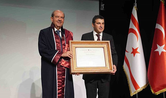 KKTC Cumhurbaşkanı Tatar'a fahri doktora