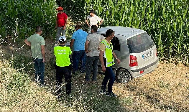 Konya'da otomobil şarampole uçtu: 2 yaralı