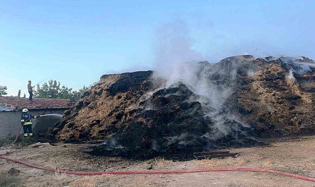 Konya'da saman balyaları yandı, tavuklar telef oldu