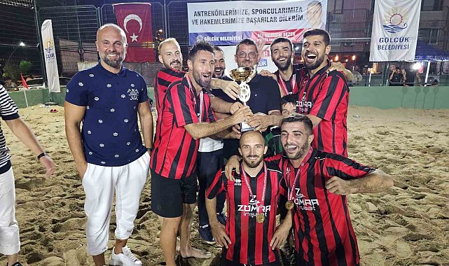 Kum futbol turnuvasında heyecan dolu final