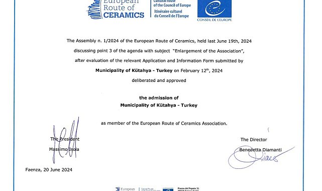 Kütahya, 'Avrupa Seramik Rotası'nda
