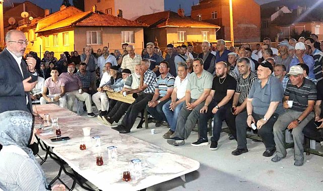Kütahya'da AK Parti'nin 'Mahallede Hasbihal' programına ilgi