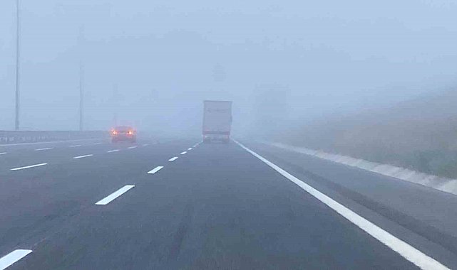 Kuzey Marmara Otoyolu'nda sis etkili