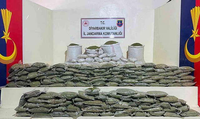 Lice'de 285 kilo esrar ele geçirildi