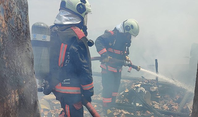 Malatya'da çatı yangını