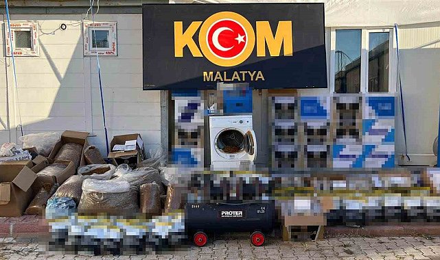 Malatya'da kaçakçılık operasyonu