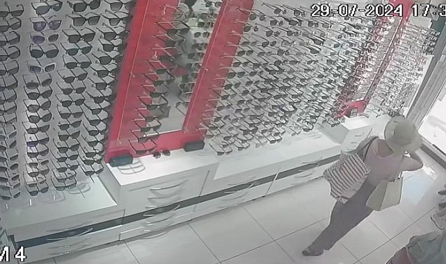 Maltepe'de gözlük hırsızlığı kamerada