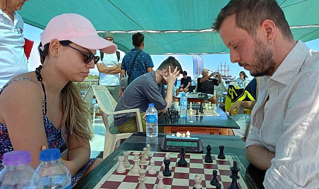 Manavgat Irmağı'nda Hızlı Satranç Turnuvası
