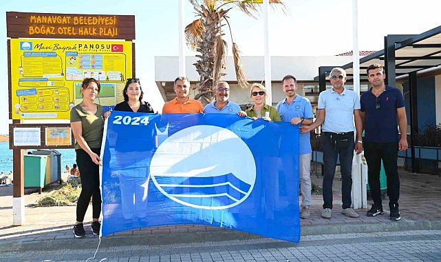 Manavgat'ta Mavi Bayrak töreni yapıldı