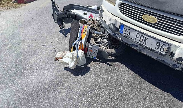 Manisa'da kamyonet motosikletle çarpıştı: 1 yaralı