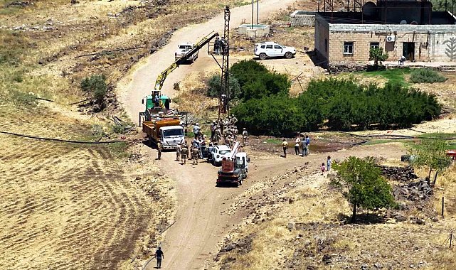 Mardin'de kaçak elektrik kullanımına jandarma destekli müdahale