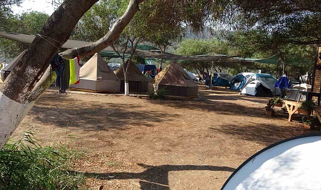 Marmaris'te çadır kamplarına rağbet devam ediyor