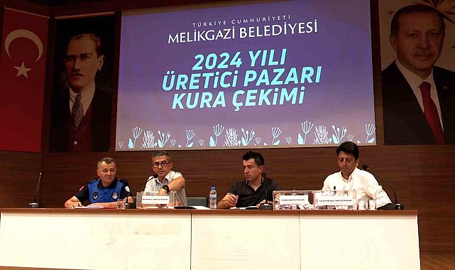 Melikgazi Belediyesi Köy Pazarı kura çekimi yapıldı