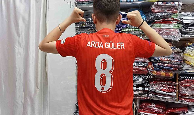 Milli takım formalarından en çok tercih edilen Arda Güler oldu