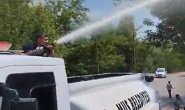 Muş'ta mezarlık yangını