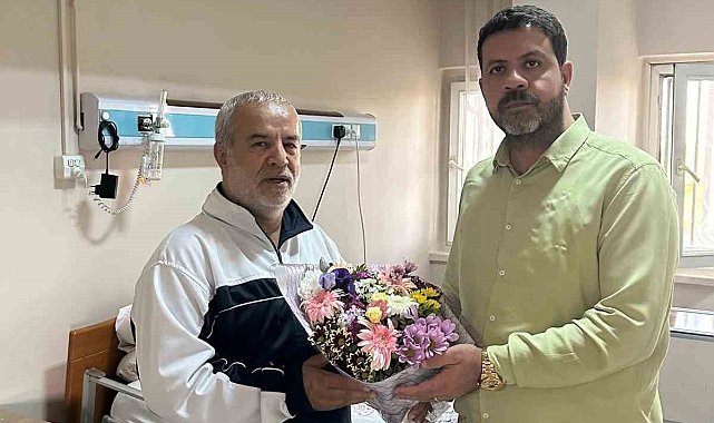 MÜSİAD Diyarbakır Başkanı Bozkuş, tedavi gören gazetecinin bayramını kutladı