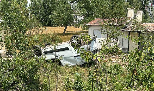 Ölüm virajında takla attı, 1 yaralı