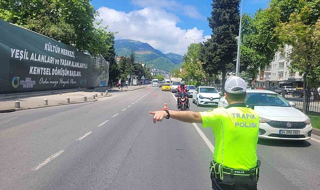 Ordu'da bir haftada yaklaşık 16 bin araç ve sürücüsü denetlendi