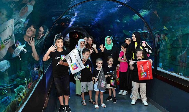 Ortahisar Belediyesi minik misafirlerini Tünel Akvaryum ve Seyir Terasında ağırladı