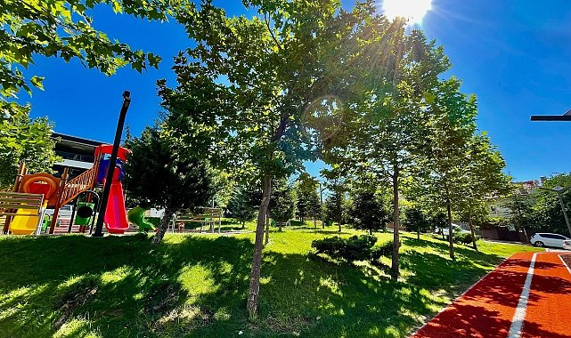 Pursaklar'da eski parklara estetik dokunuş