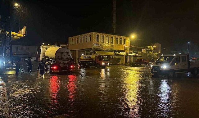 Sağanak yağış Terme'yi yine korkuttu