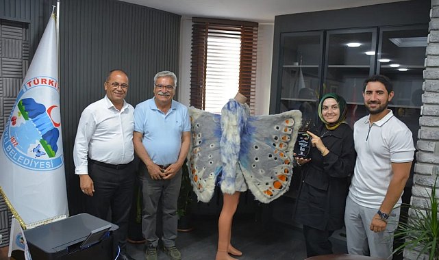 Saimbeyli Kelebeği sanata dönüştü