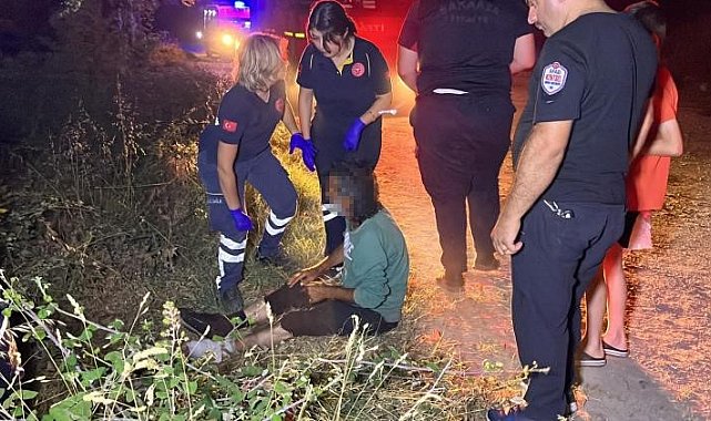 Sakarya'da suya düşen vatandaşı ekipler kurtardı