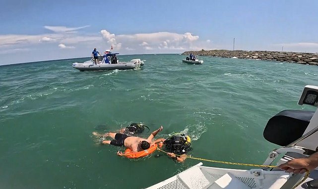 Samsun Emniyetinin denizdeki kahramanları boğulmalara karşı böyle hazırlanıyor