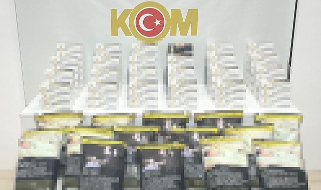 Samsun'da 21 bin 600 adet gümrük kaçağı makaron ele geçirildi